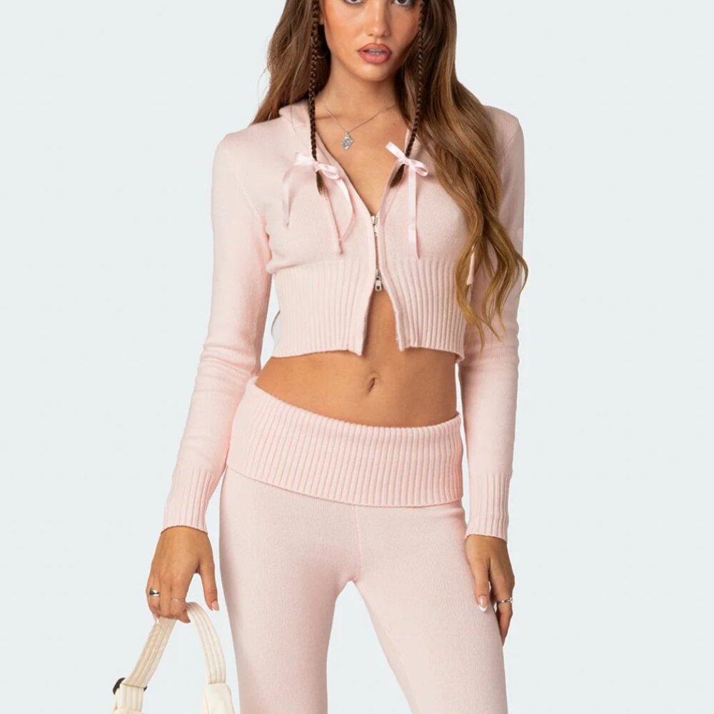 Desiree Knitted Hooded Cardigan